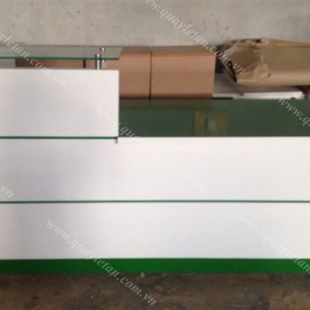 Quầy Lễ Tân Lệch Sơn QLTL S14